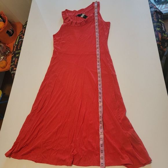 NEW Nic+Zoe Sleeveless Flowy 'Salsa Red' Midi Dress - Picture 7 of 8
